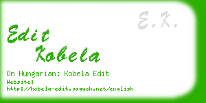 edit kobela business card
